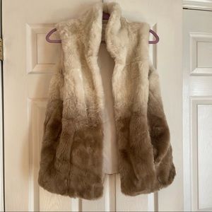 Chicos ombré fur vest